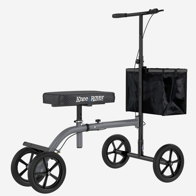 Load image into Gallery viewer, KneeRover® ULTRA Knee Walker - Lightweight Economy Steerable Knee Scooter in Platinum Gray - Preowned