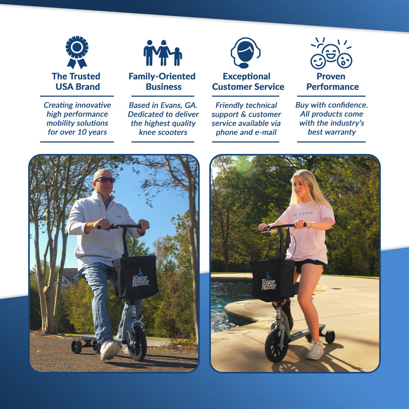 Load image into Gallery viewer, KneeRover® Walk Assist - Mobility Freedom Walking Bike in Silver