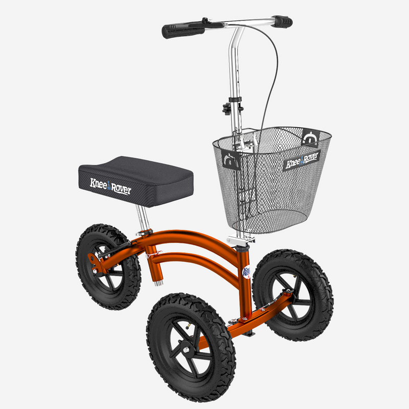 Load image into Gallery viewer, All Terrain KneeRover® Steerable Knee Scooter Canyon Orange - Open Box