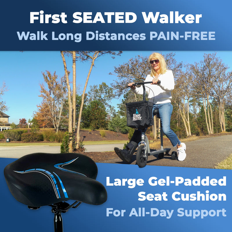 Load image into Gallery viewer, KneeRover® Walk Assist - Mobility Freedom Walking Bike in Silver