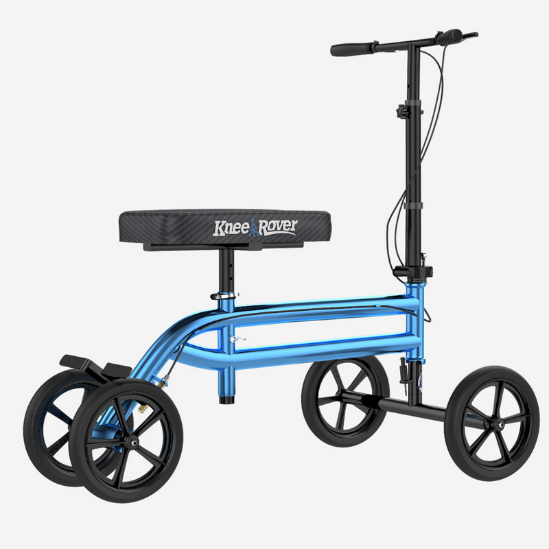 Load image into Gallery viewer, Economy KneeRover® Steerable Knee Walker Metallic Blue - Open Box