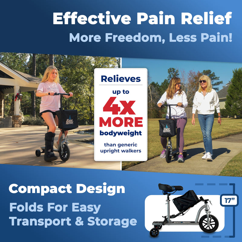 Load image into Gallery viewer, KneeRover® Walk Assist - Mobility Freedom Walking Bike in Silver