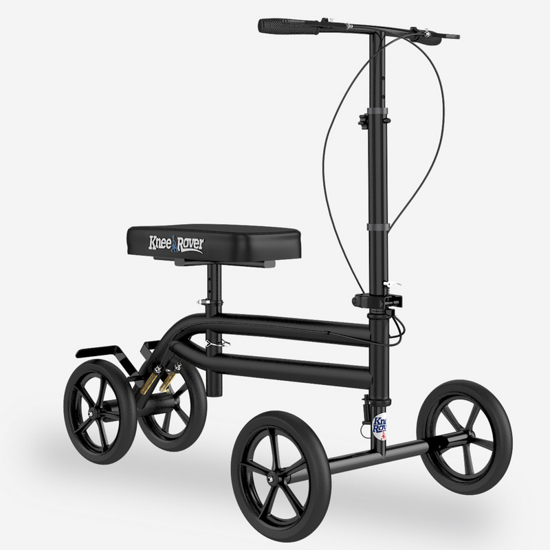 Load image into Gallery viewer, Economy KneeRover® Steerable Knee Scooter Black - Open Box
