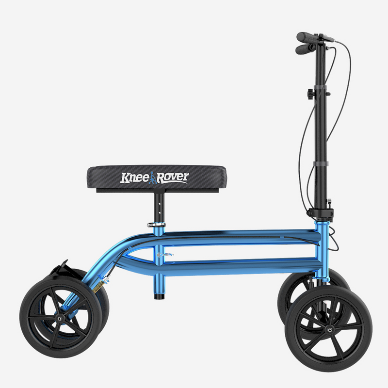 Load image into Gallery viewer, Economy KneeRover® Steerable Knee Walker Metallic Blue - Open Box