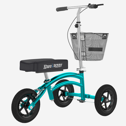 KneeRover® Jr All Terrain Knee Scooter Coastal Teal - Preowned