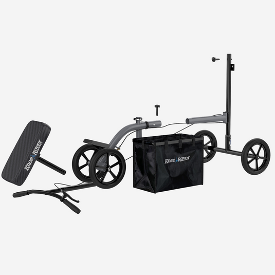 KneeRover® ULTRA Knee Walker - Lightweight Economy Steerable Knee Scooter in Platinum Gray - Preowned