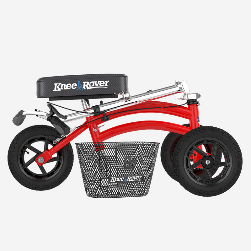 Load image into Gallery viewer, KneeRover® Jr All Terrain Knee Scooter Red - Open Box