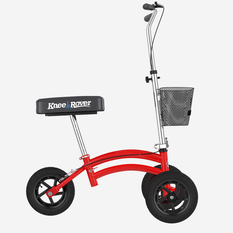 Load image into Gallery viewer, KneeRover® Jr All Terrain Knee Scooter Red - Preowned