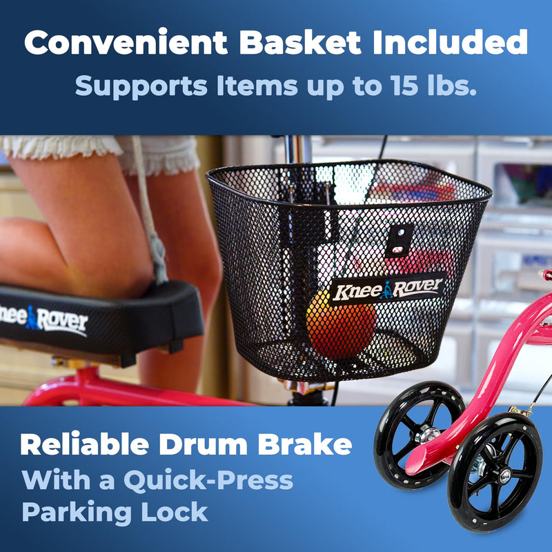 Load image into Gallery viewer, KneeRover® Steerable Knee Scooter Pink