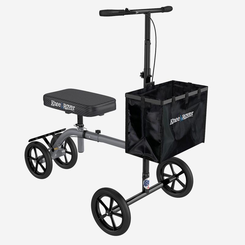 Load image into Gallery viewer, KneeRover® ULTRA Knee Walker - Lightweight Economy Steerable Knee Scooter in Platinum Gray - Preowned
