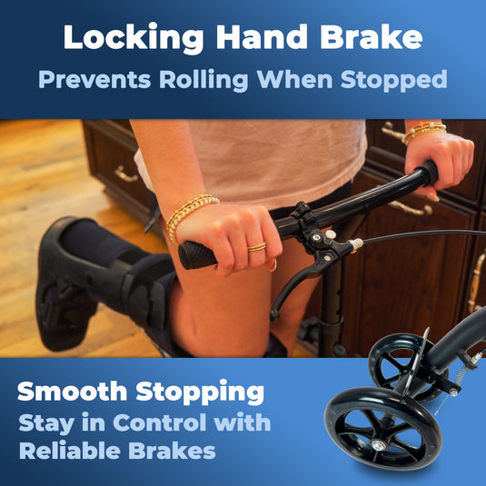 Economy KneeRover® Steerable Knee Scooter Black