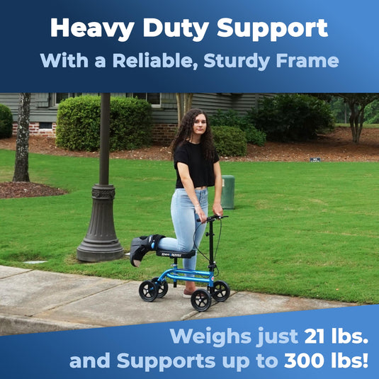 Economy KneeRover® Steerable Knee Walker Metallic Blue