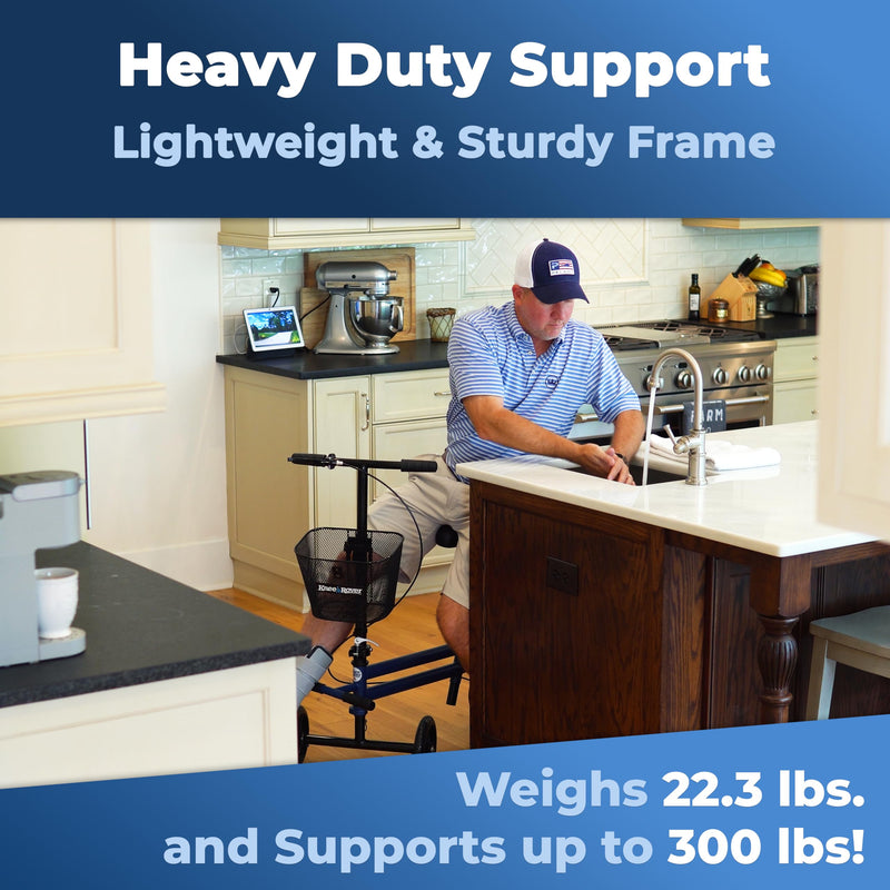 Load image into Gallery viewer, KneeRover® Steerable Seated Scooter