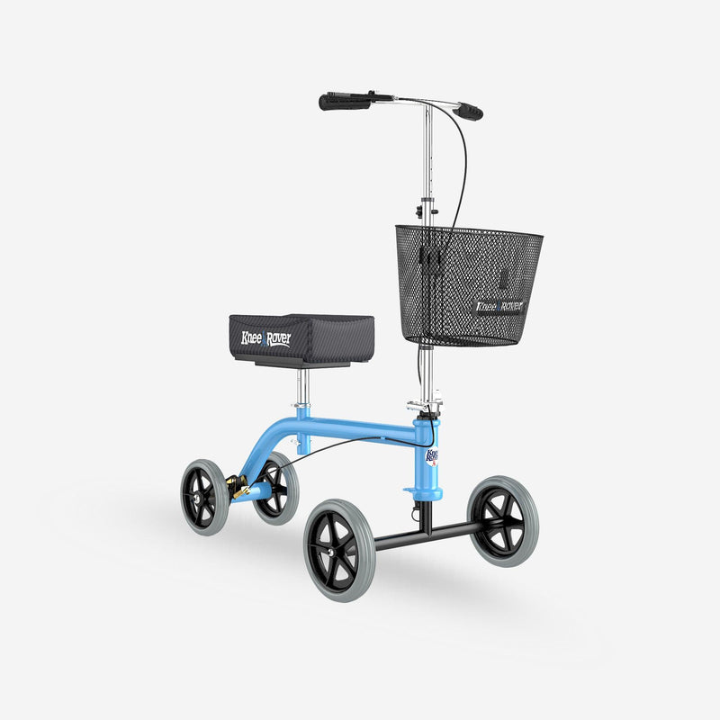 Load image into Gallery viewer, Knee Walker Jr Pediatric and Smaller Adult Knee Scooter Blue - KneeRover