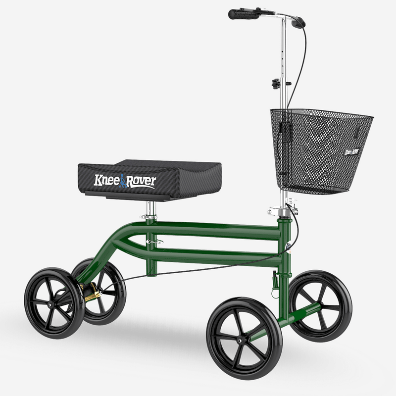 Load image into Gallery viewer, KneeRover® Steerable Knee Scooter Green - KneeRover