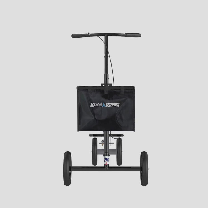 Load and play video in Gallery viewer, KneeRover® ULTRA Knee Walker - Lightweight Economy Steerable Knee Scooter in Platinum Gray - Preowned