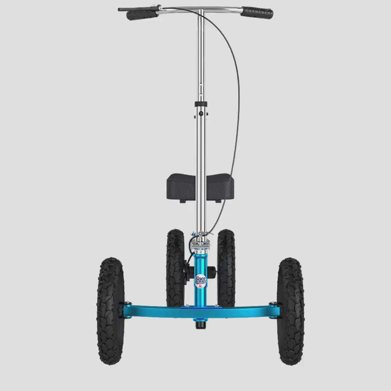 Load and play video in Gallery viewer, KneeRover® QUAD All Terrain Knee Scooter Metallic Blue
