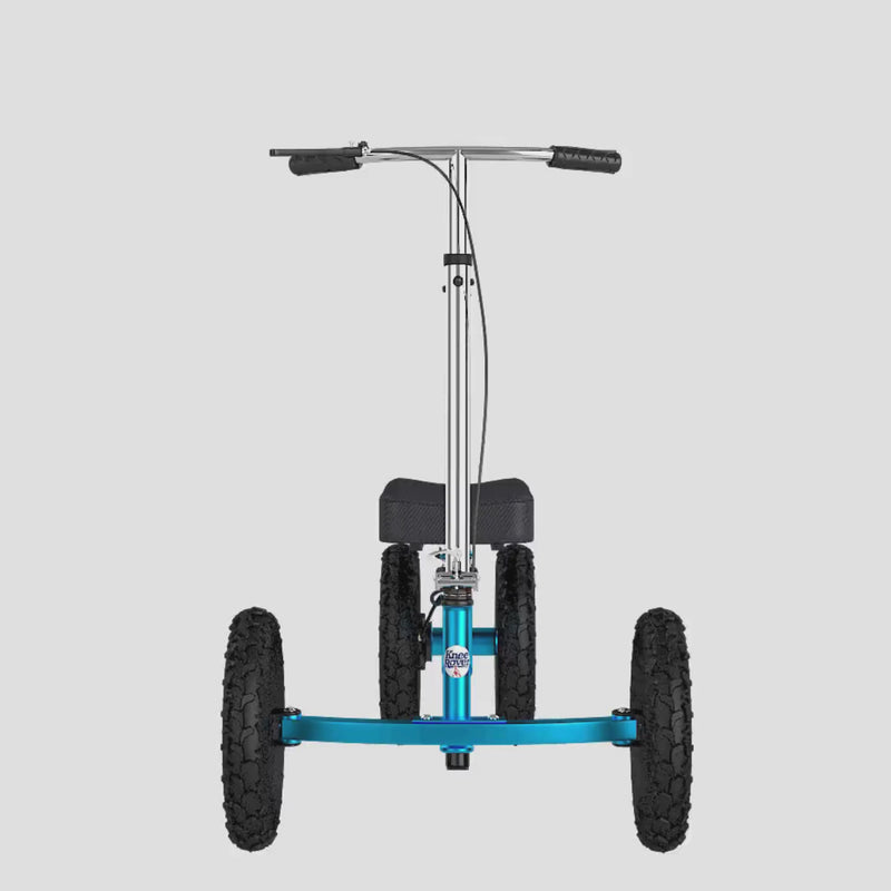 Load and play video in Gallery viewer, KneeRover® QUAD All Terrain Knee Scooter Metallic Blue
