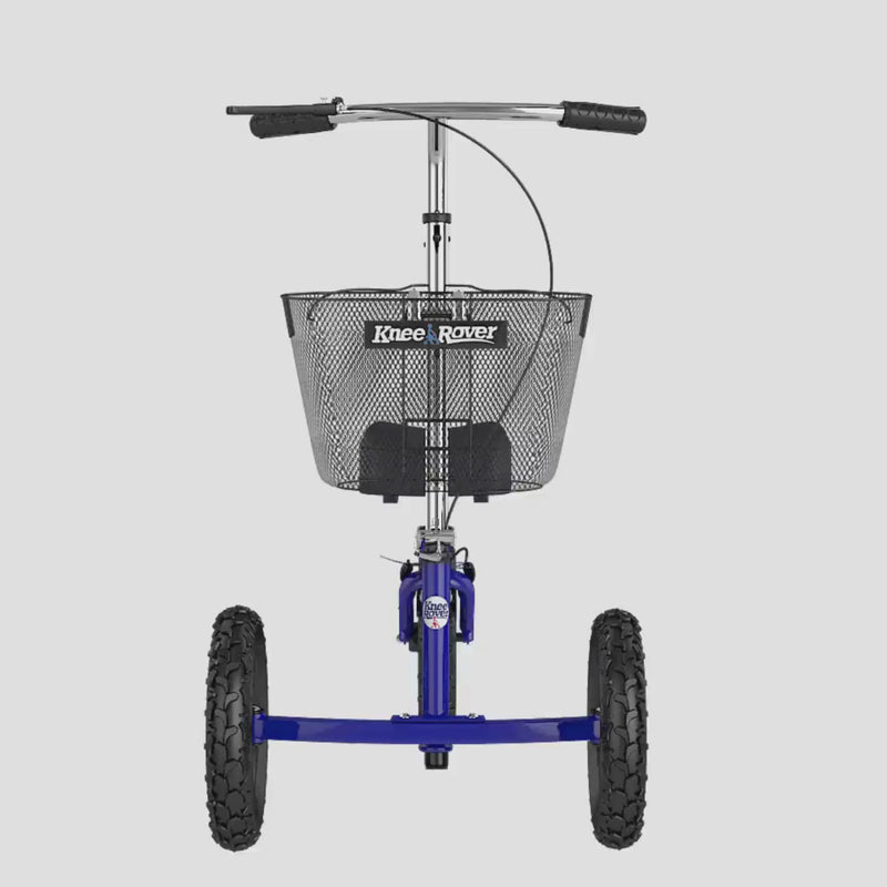 Load and play video in Gallery viewer, All Terrain KneeRover® Steerable Knee Scooter Blue - Open Box