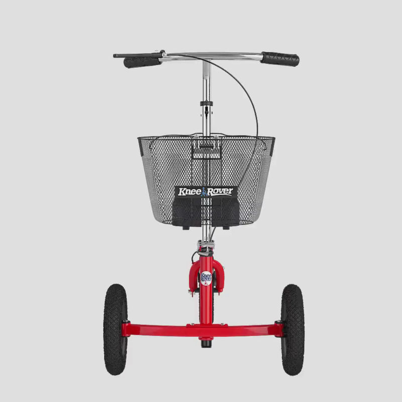 Load and play video in Gallery viewer, KneeRover® Jr All Terrain Knee Scooter Red - Preowned