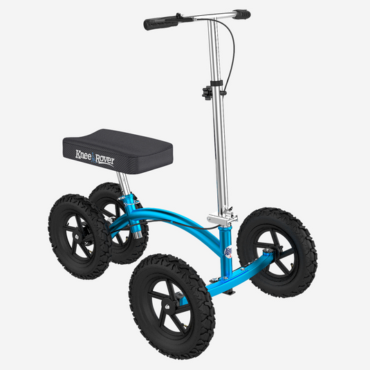 KneeRover® QUAD All Terrain Knee Scooter Metallic Blue - Open Box
