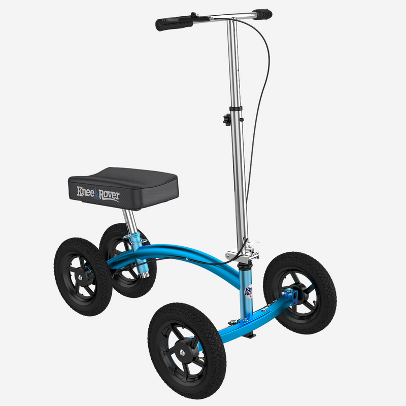 Load image into Gallery viewer, KneeRover® Quad Jr - All Terrain Knee Walker In Metallic Blue - Open Box