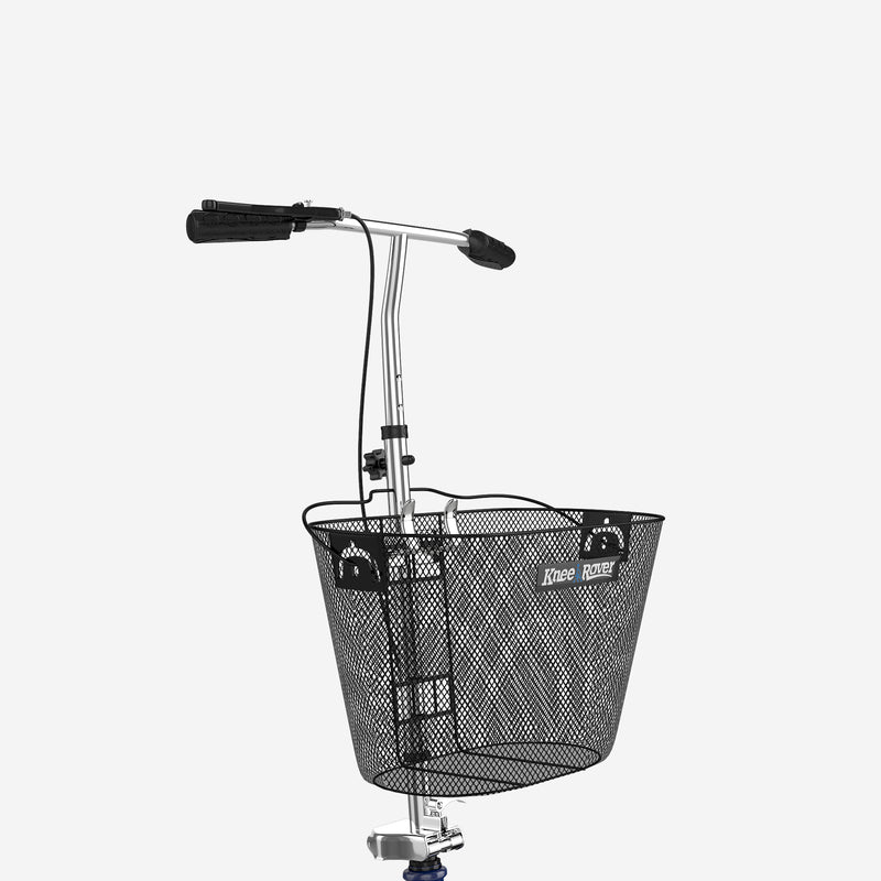 Load image into Gallery viewer, Knee Walker Wire Basket Accessory with handle - includes attachment bracket
