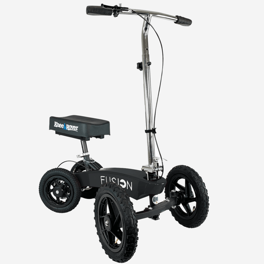 KneeRover® All Terrain Fusion Knee Scooter with 4 Wheel Steering - KneeRover