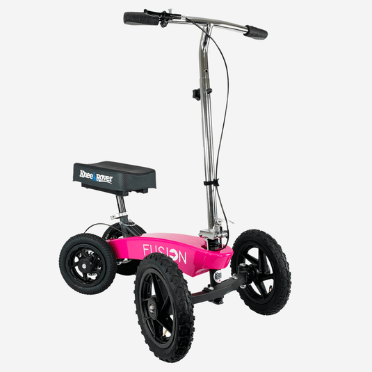 KneeRover® All Terrain Fusion Knee Scooter with 4 Wheel Steering - KneeRover