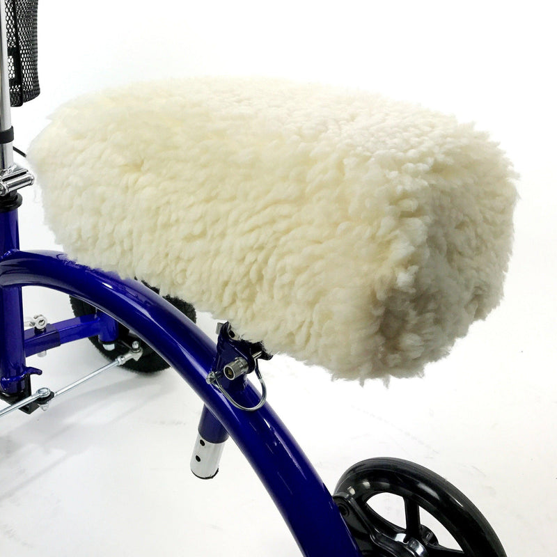 Load image into Gallery viewer, kneerover-r-deluxe-faux-sheepskin-knee-walker-kneepad-cover-with-thick-comfortable-padding-kneerover-5 - KneeRover
