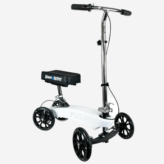KneeRover® Fusion Knee Scooter Patent Pending Crutch Alternative with 4 Wheel Steering - KneeRover