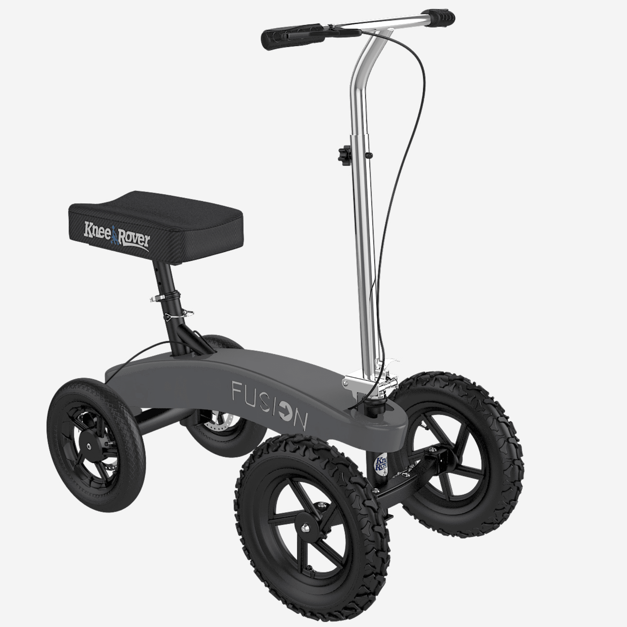 KneeRover® All Terrain Fusion Patented Knee Scooter with 4 Wheel Steer