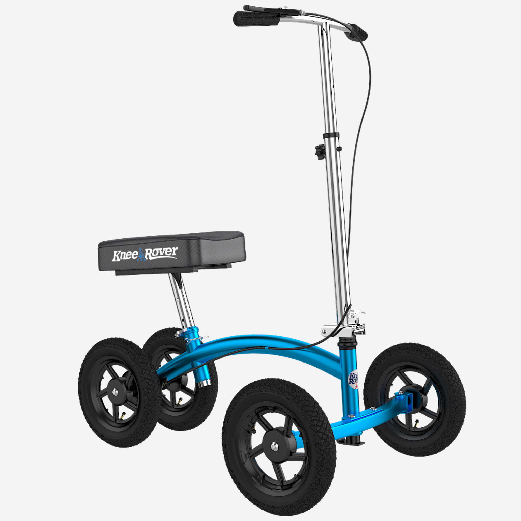 KneeRover® Quad Jr - All Terrain Knee Walker In Metallic Blue - Open B