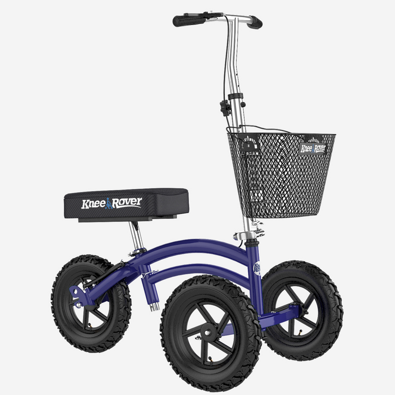 Load image into Gallery viewer, All Terrain KneeRover® Steerable Knee Scooter Blue
