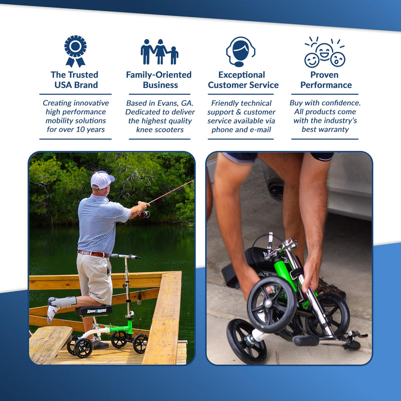 Load image into Gallery viewer, KneeRover® GO Knee Walker - The Most Compact &amp; Portable Knee Scooter Crutches Alternative
