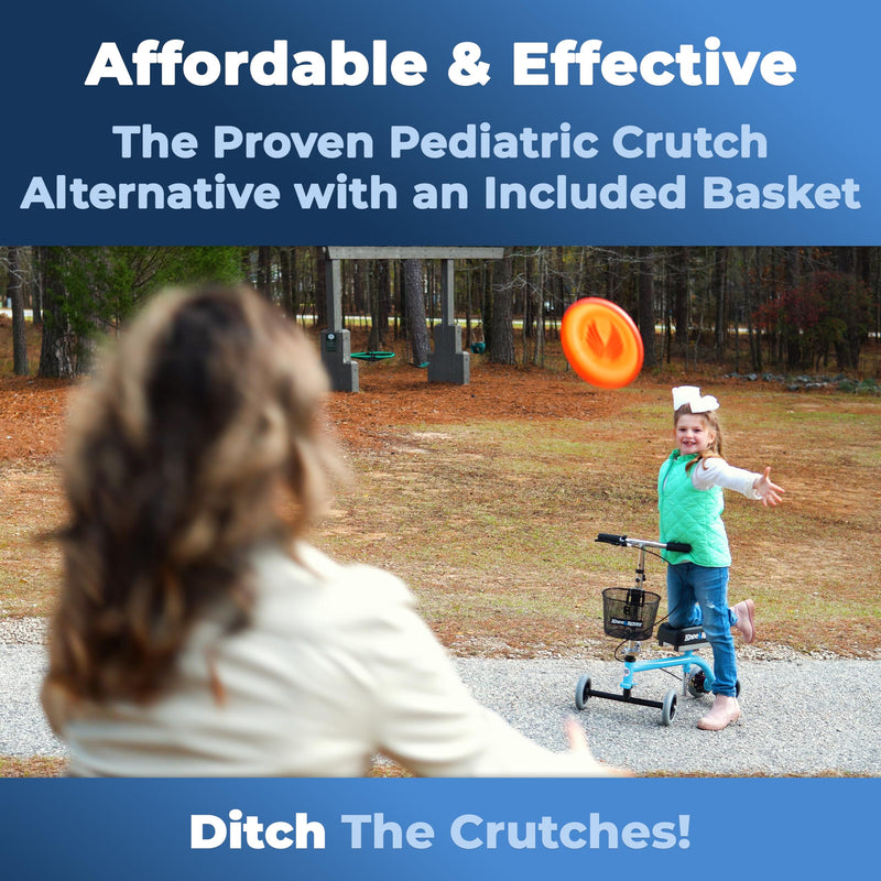 Load image into Gallery viewer, Knee Walker Jr Pediatric and Smaller Adult Knee Scooter Blue
