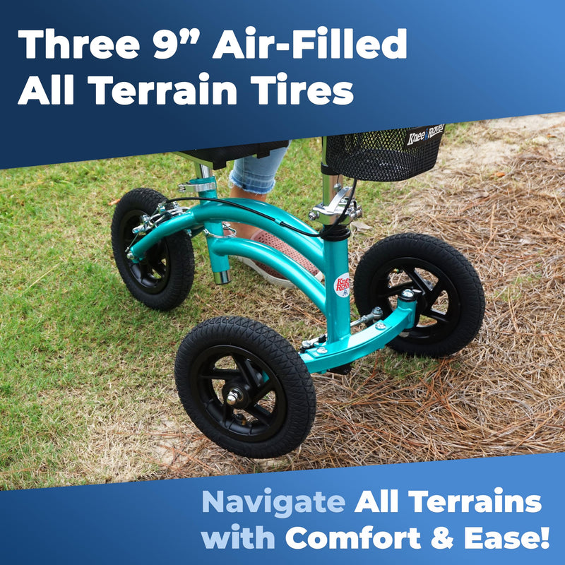 Load image into Gallery viewer, KneeRover® Jr All Terrain Knee Scooter Coastal Teal
