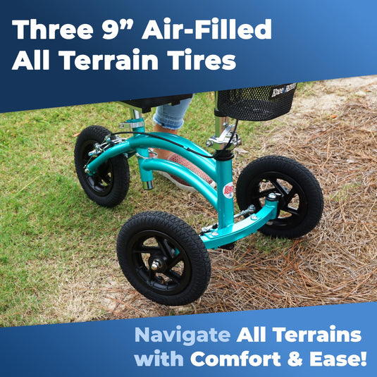 KneeRover® Jr All Terrain Knee Scooter Coastal Teal