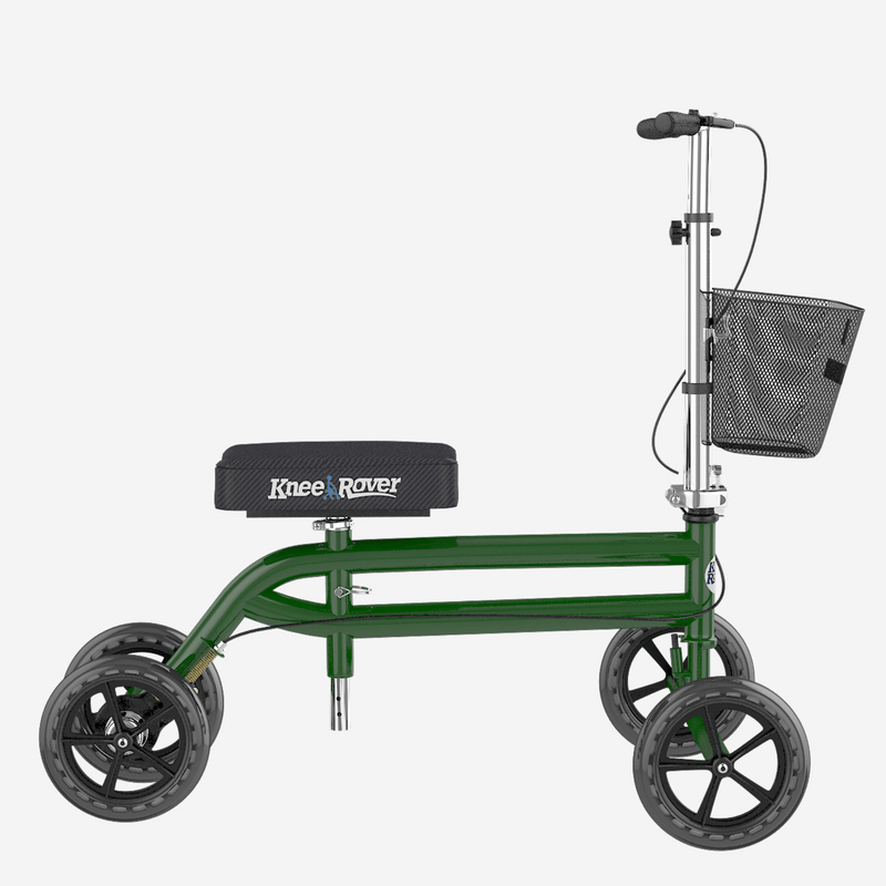 KneeRover Steerable Knee Scooter Knee Walker in Green