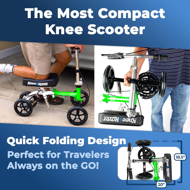 Load image into Gallery viewer, KneeRover® GO Knee Walker - The Most Compact &amp; Portable Knee Scooter Crutches Alternative
