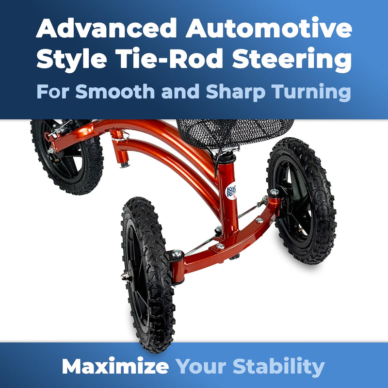 Load image into Gallery viewer, All Terrain KneeRover® Steerable  Knee Scooter Canyon Orange
