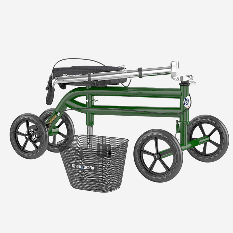 KneeRover Steerable Knee Scooter Knee Walker in Green