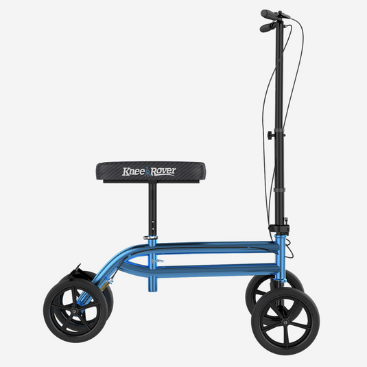 Economy KneeRover® Steerable Knee Walker Metallic Blue - Open Box