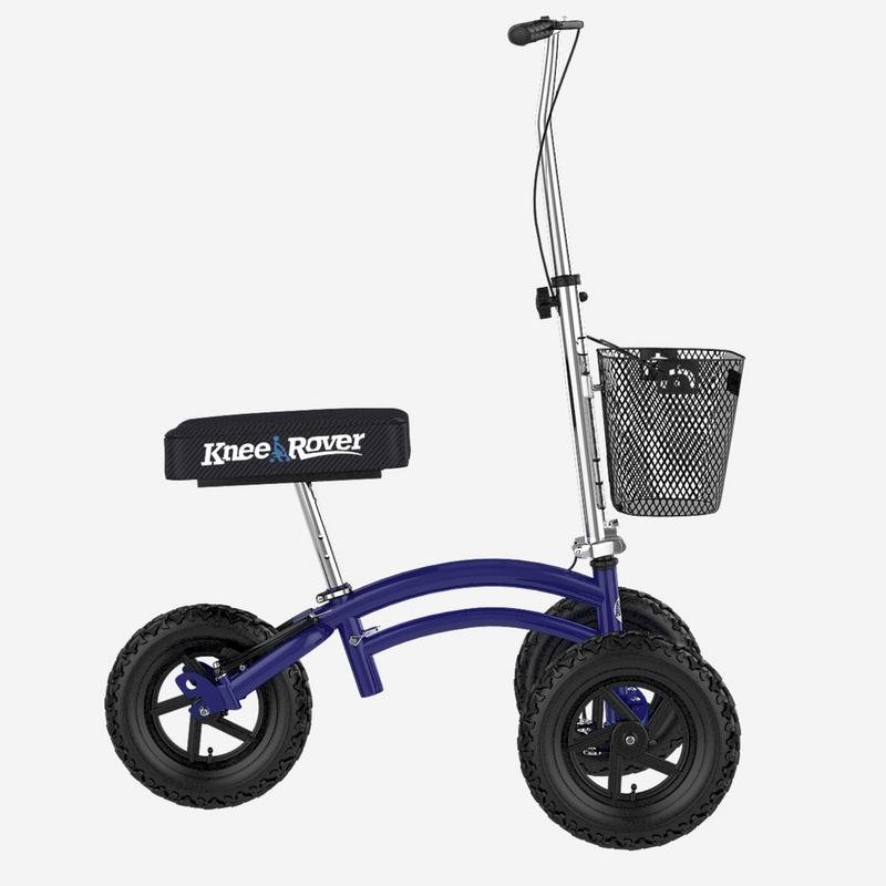 Load image into Gallery viewer, All Terrain KneeRover® Steerable Knee Scooter Blue
