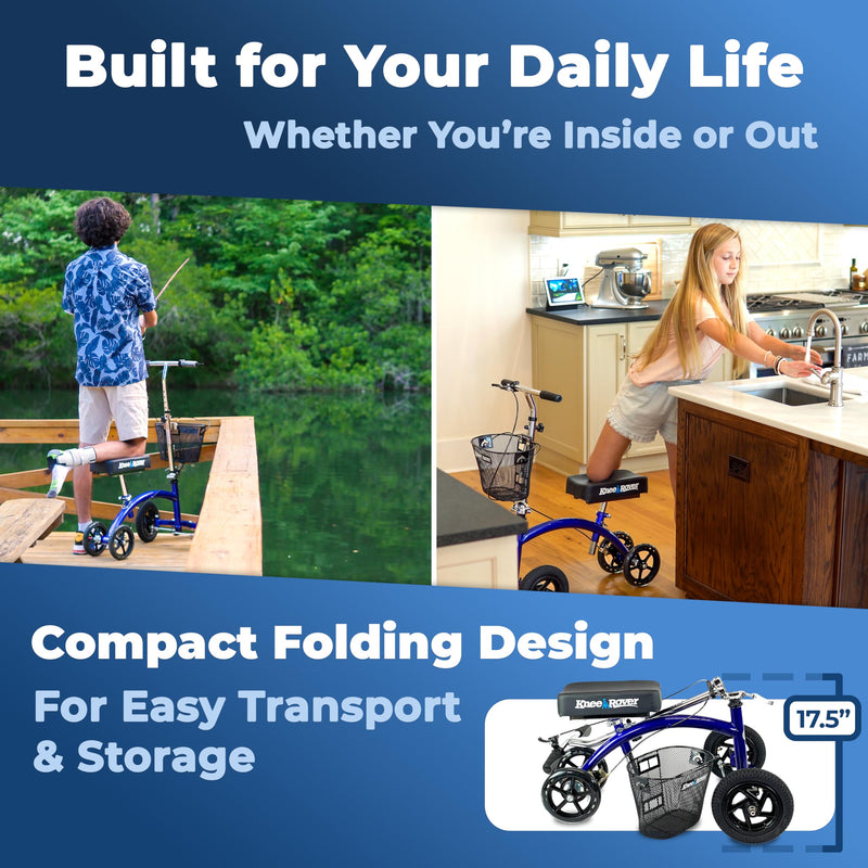 Load image into Gallery viewer, KneeRover® HYBRID All Terrain Knee Scooter
