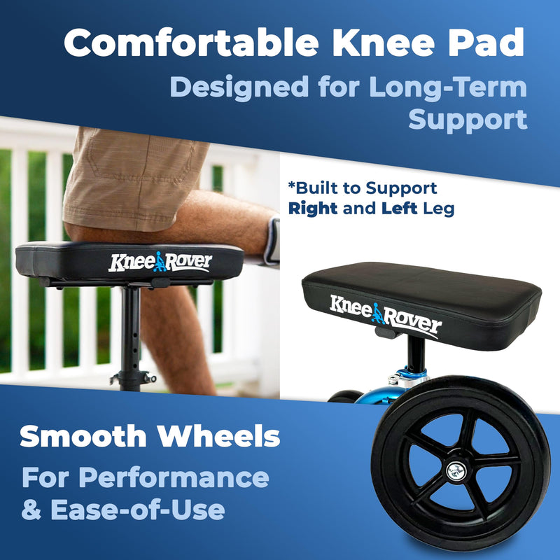 Load image into Gallery viewer, Economy KneeRover® Steerable Knee Walker Metallic Blue
