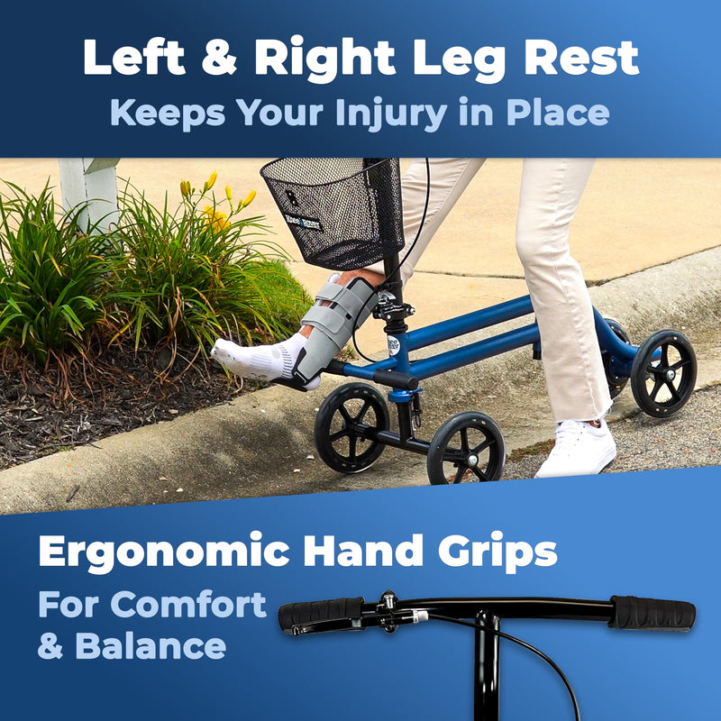Load image into Gallery viewer, KneeRover® Steerable Seated Scooter

