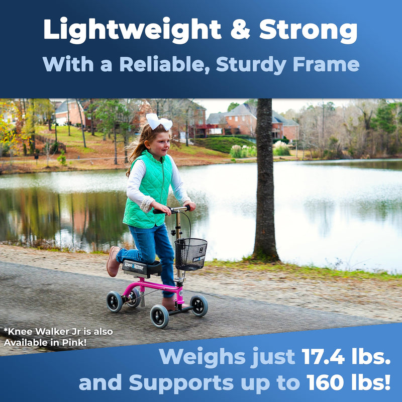 Load image into Gallery viewer, Knee Walker Jr Pediatric and Smaller Adult Knee Scooter Blue
