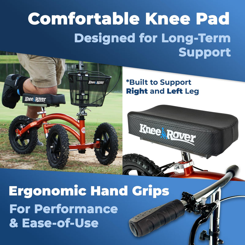 Load image into Gallery viewer, All Terrain KneeRover® Steerable  Knee Scooter Canyon Orange
