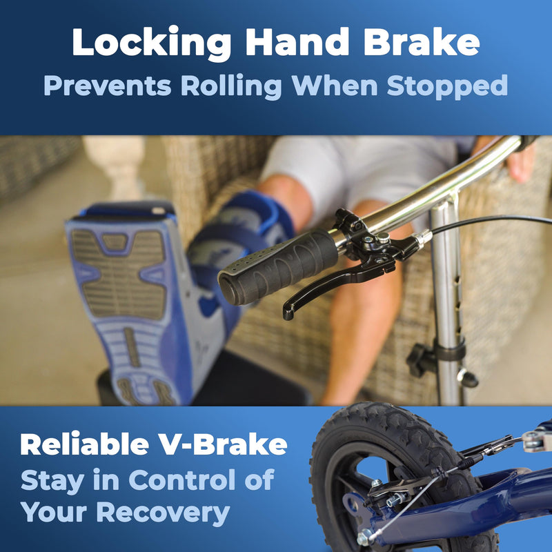 Load image into Gallery viewer, All Terrain KneeRover® Steerable Knee Scooter Blue
